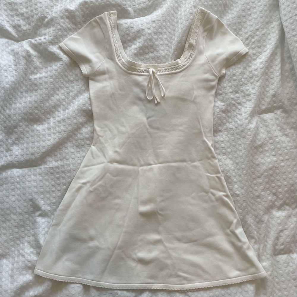 Meshki Georgia Pointelle Knit Mini Dress